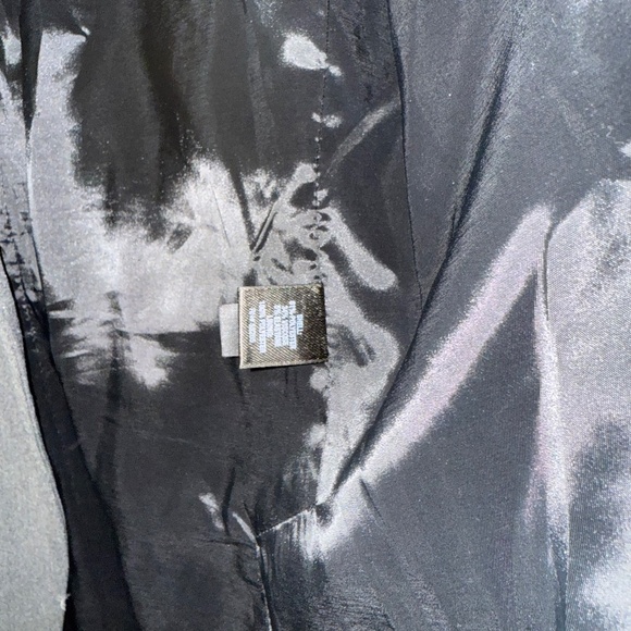 EXPRESS Womens 12 Charcoal Gray Long Sleeve 1 Button Blazer Suit Coat RR8 - Picture 5 of 6